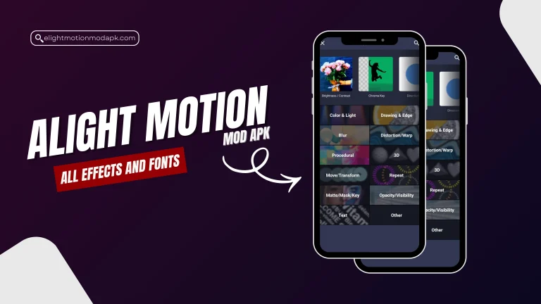 Alight Motion Effects and Fonts